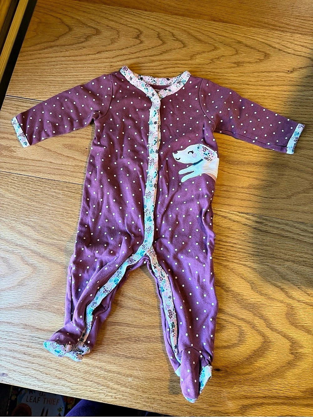 Carter's Polka Dot Baby Footie 6M